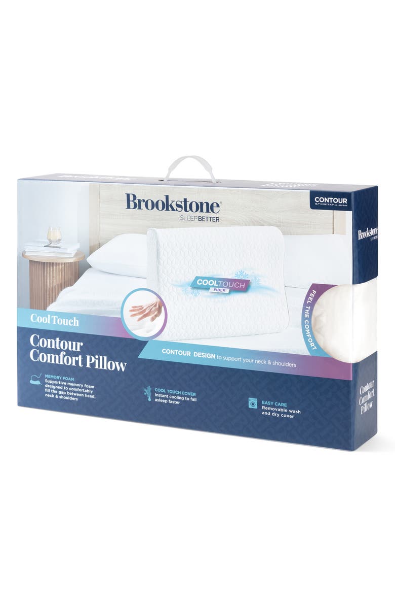 BROOKSTONE CoolTouch Contour Comfort Pillow, Alternate, color, 
