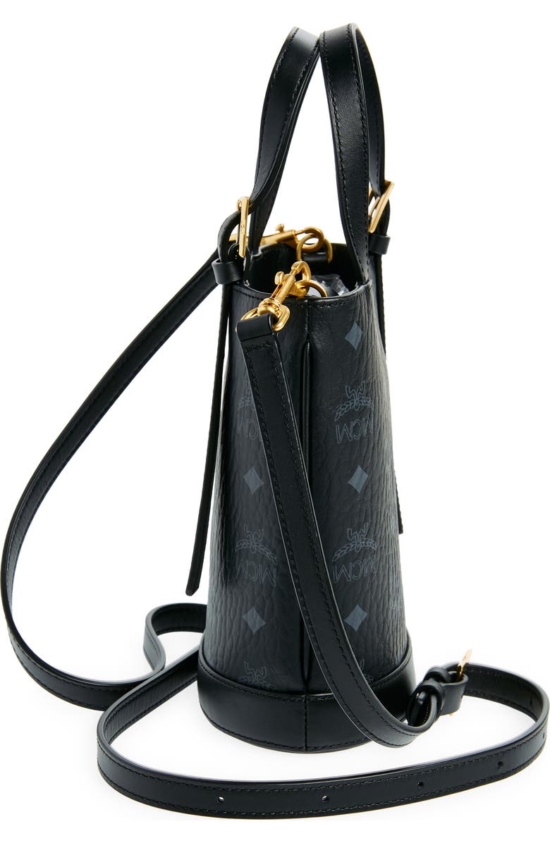 MCM Mini Aren VI Visetos Coated Canvas Bucket Bag, Alternate, color,