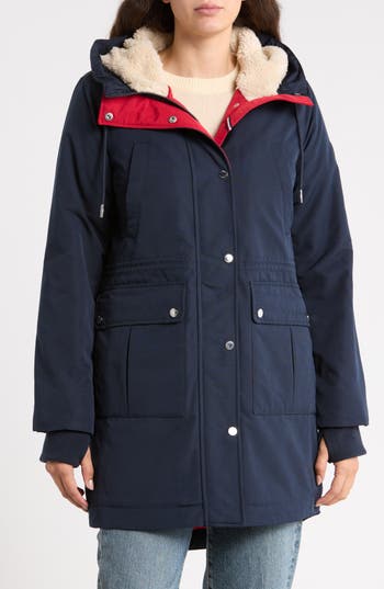 Tommy Hilfiger Cargo Pocket Parka In Navy