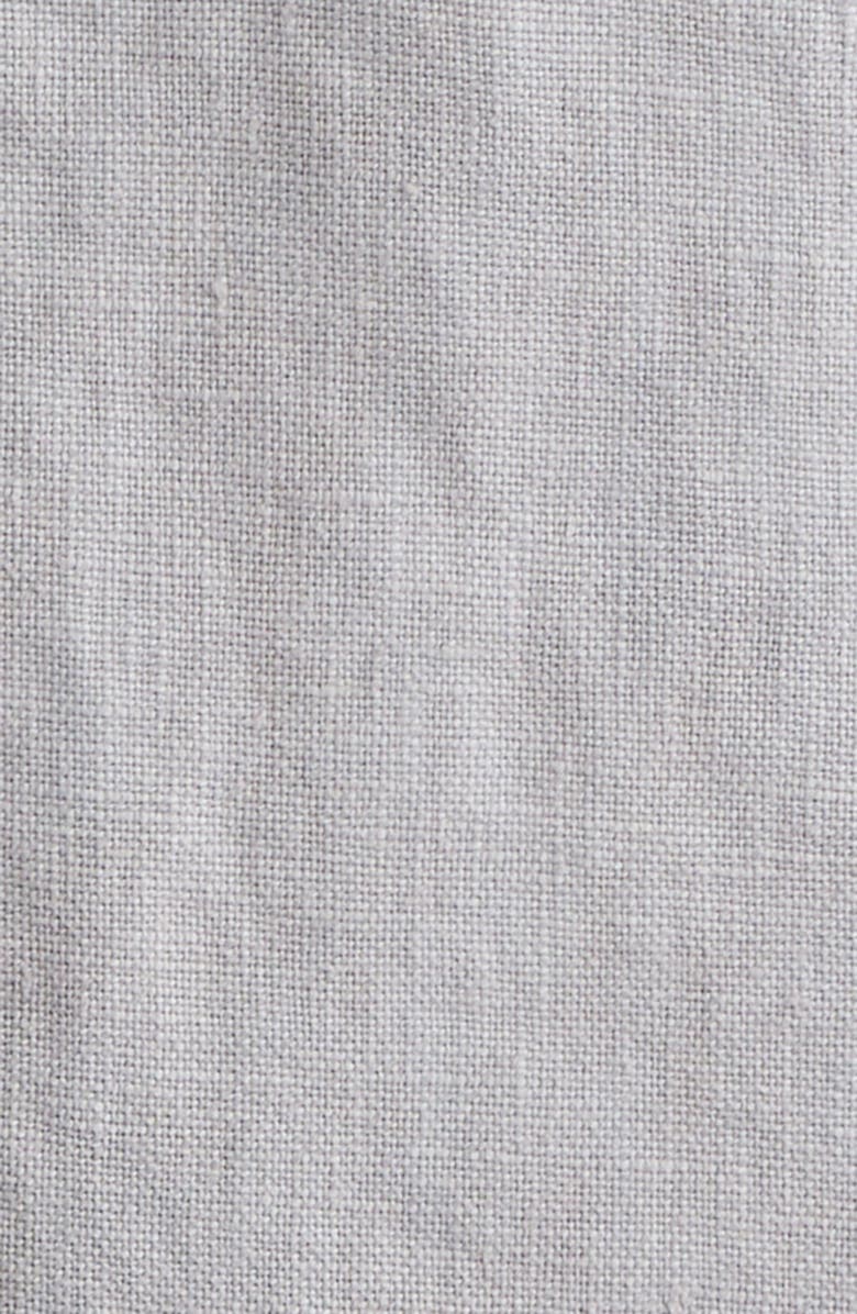 Citizens of Humanity Cairo Short Sleeve Linen Button-Up Shirt, Alternate, color, Stone Grey Light Grey