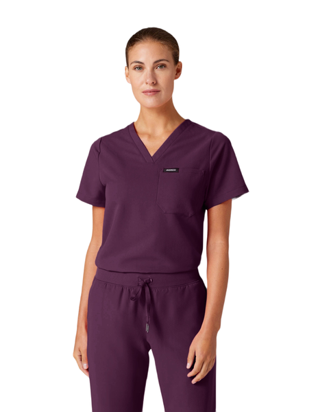 Rhena Women's 1-Pocket Classic V-Neck Scrub Top