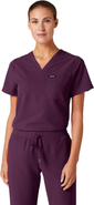 JAANUU Rhena Women's 1-Pocket Classic V-Neck Scrub Top