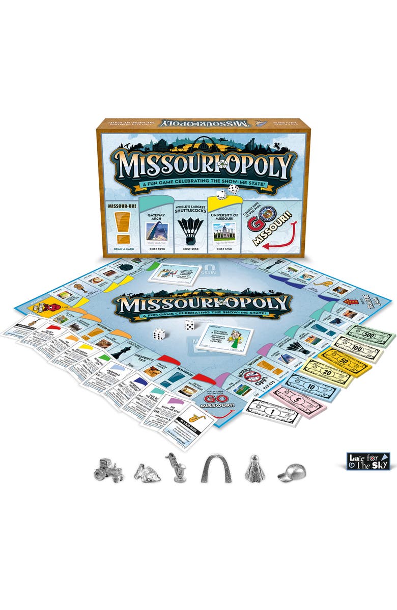Late for the Sky Missouriopoly Monopoly Board Game, Alternate, color,