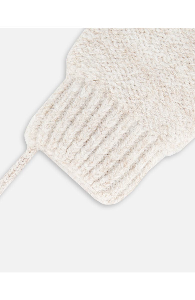 Deux par Deux Baby Unisex Newborn Knit Mittens No Thumbs Off White, Alternate, color, 