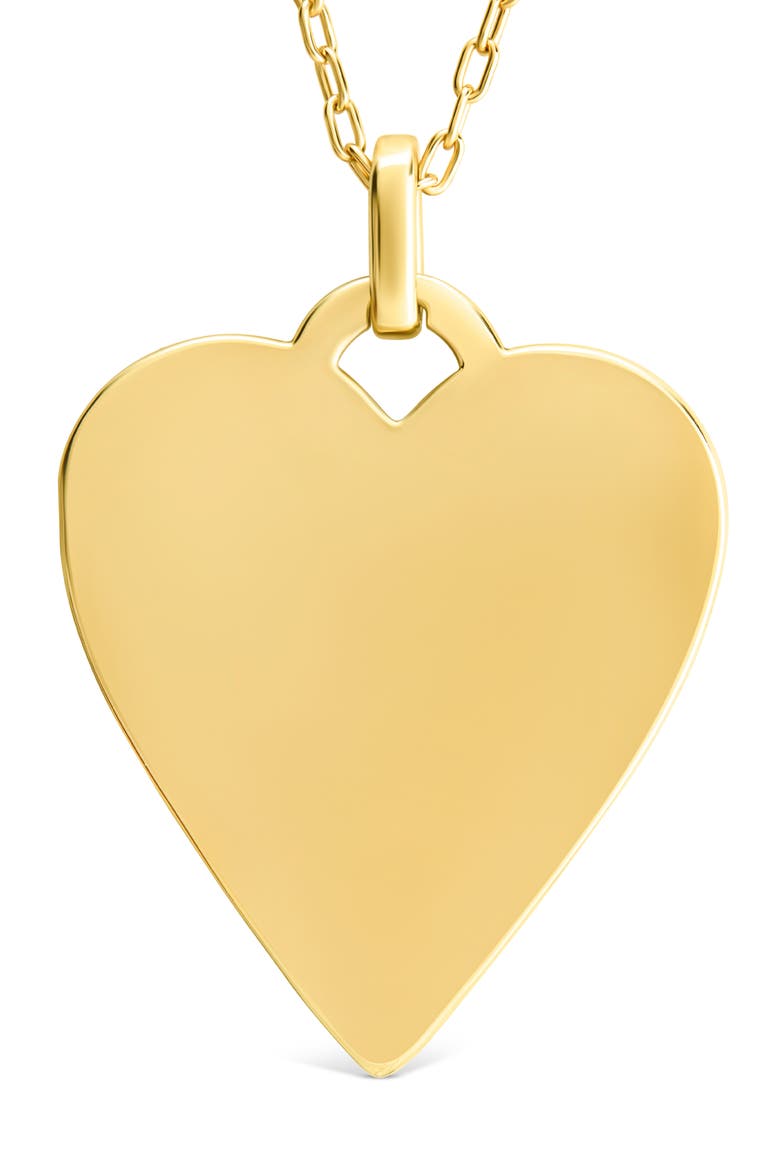 Rita Polished Heart Statement Necklace, Alternate, color, GOLD