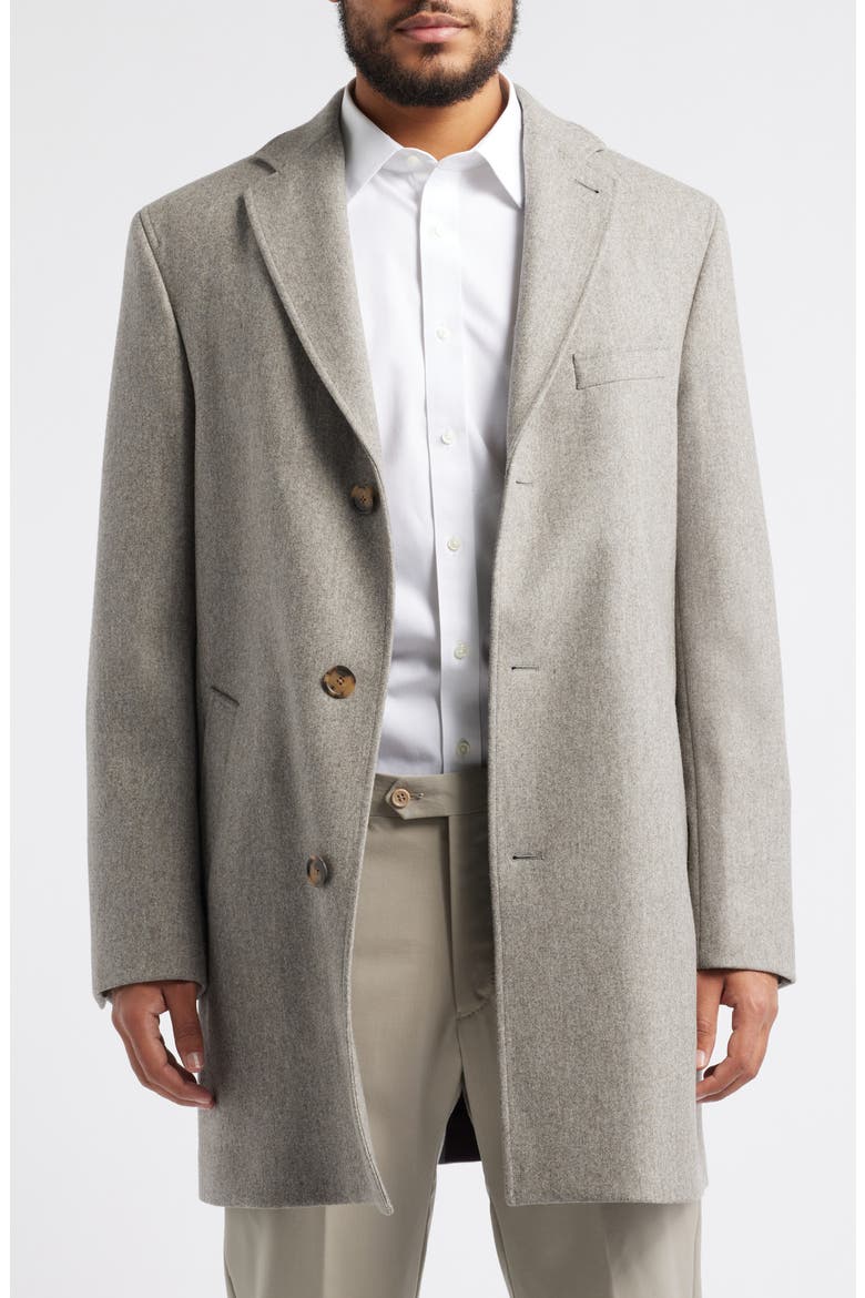 Delroy Wool Topcoat with Removable Bib, Alternate, color, OATMEAL