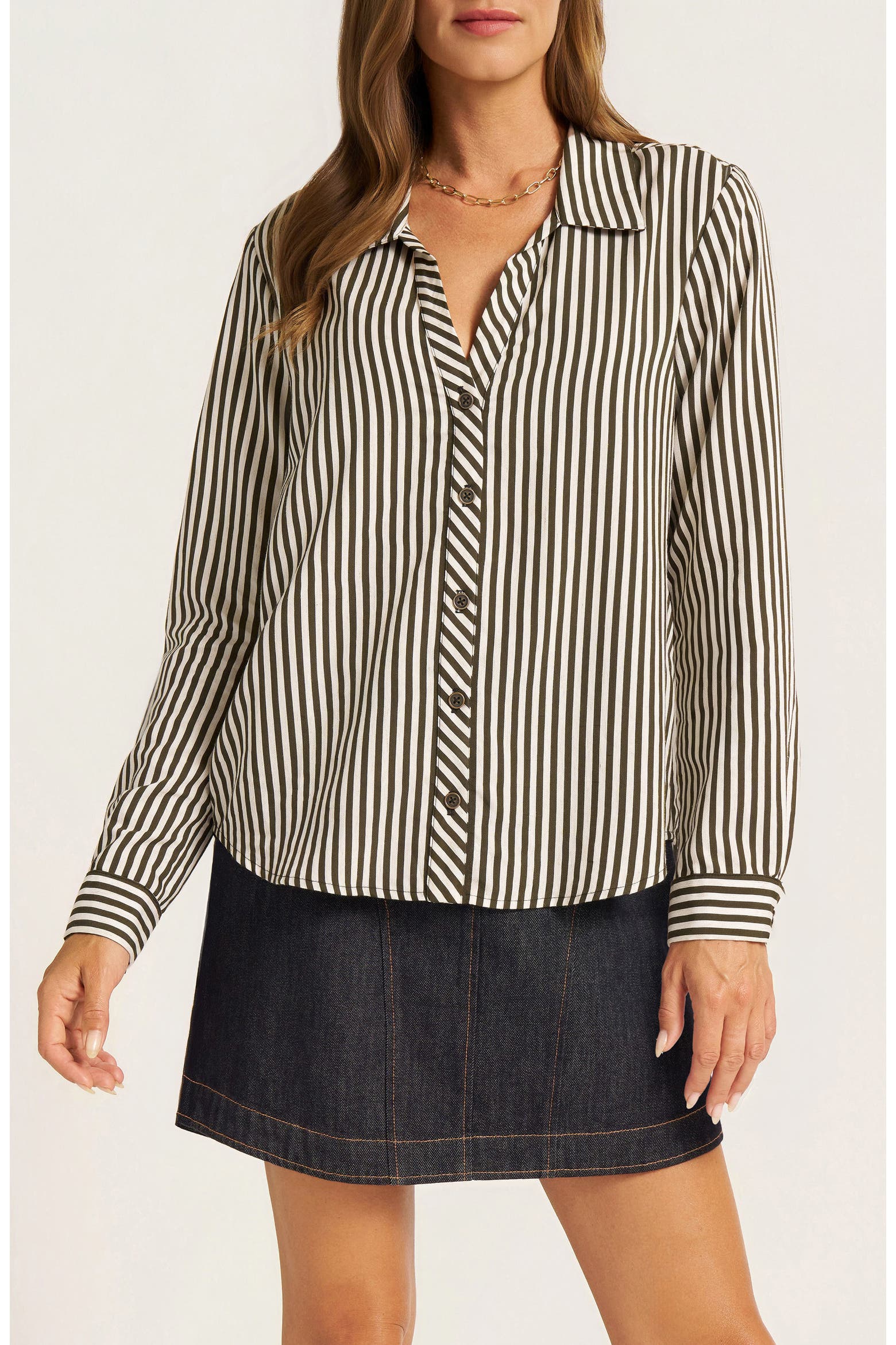 Button Image For List matty m. Clover Button Front Shirt (Women) | Nordstrom