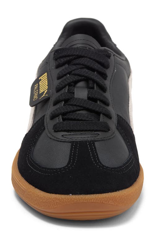 Puma Mens Palermo Leather Trainers Mens Shoe In Black
