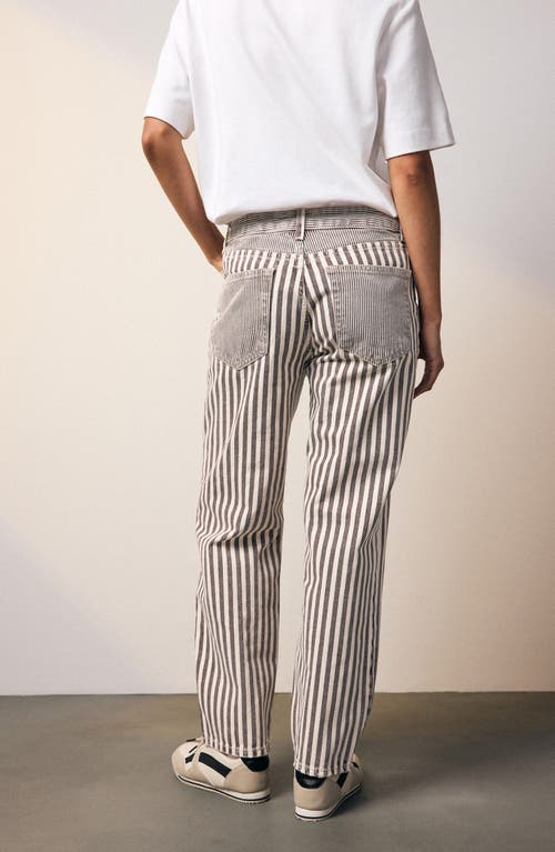 Shop Next Stripe Straight Leg Jeans