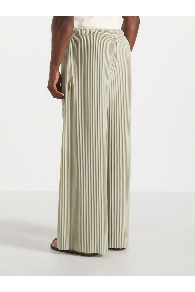 Jonas Pleated Wide Leg Pants, Alternate, color, Sage