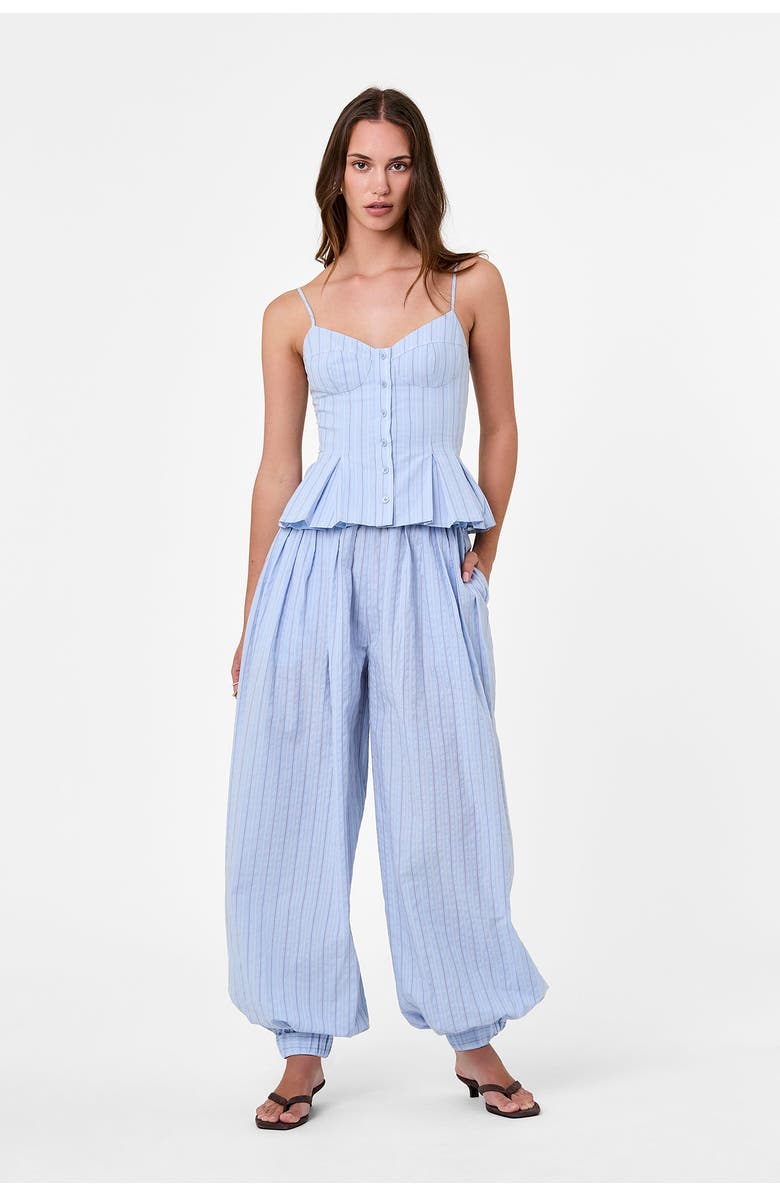 NICHOLAS Liselle Cotton Pant, Main, color, Blue Multi Stripe