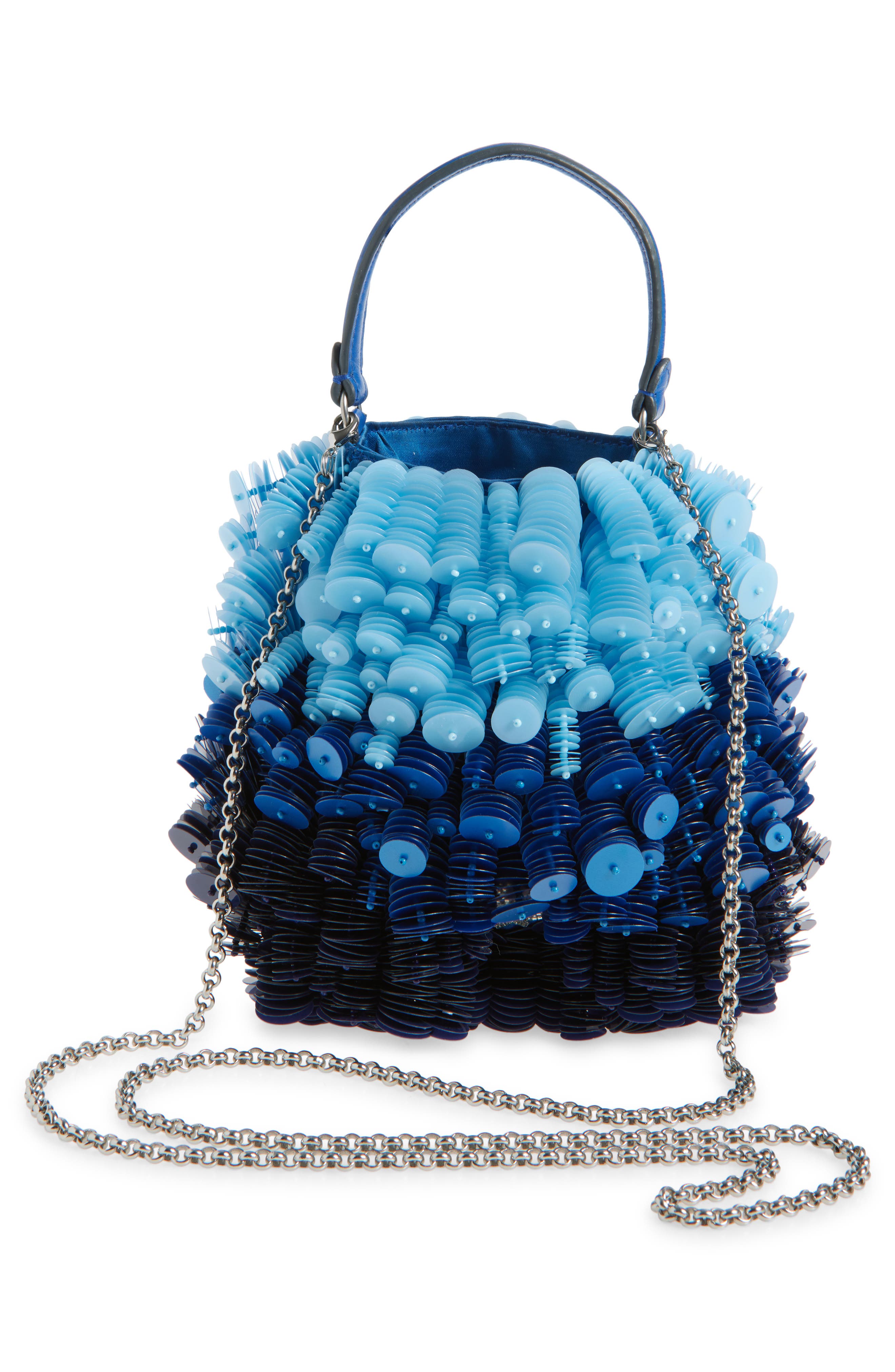 Anya Hindmarch Sea Urchin Paillette Embellished Clutch, Alternate, color, 