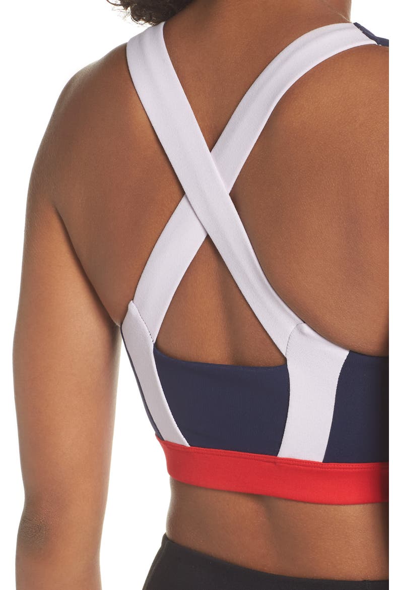 Jenna Sports Bra, Alternate, color, NAVY MARITIME