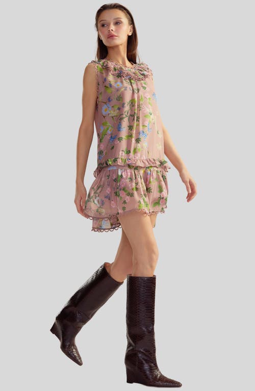 Cynthia Rowley Lilie Dress In Mauve Floral