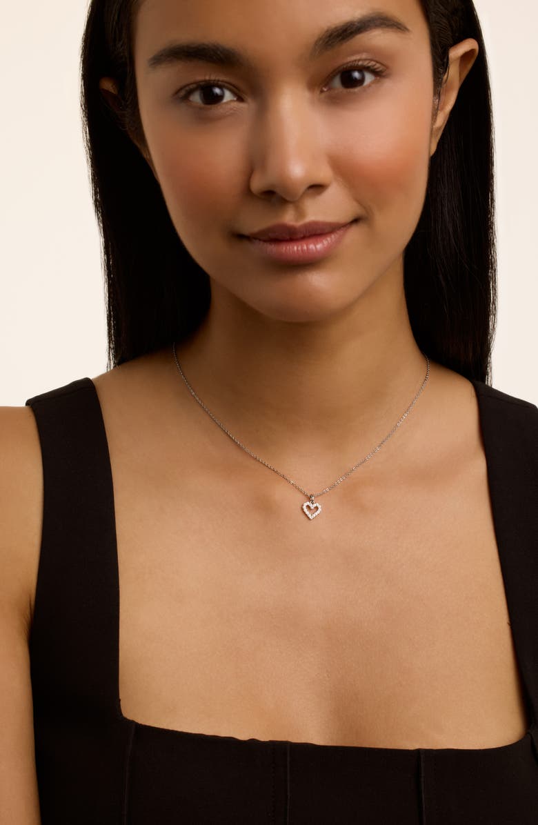 Ted Baker Amore Crystal Heart Pendant Necklace, Alternate, color,