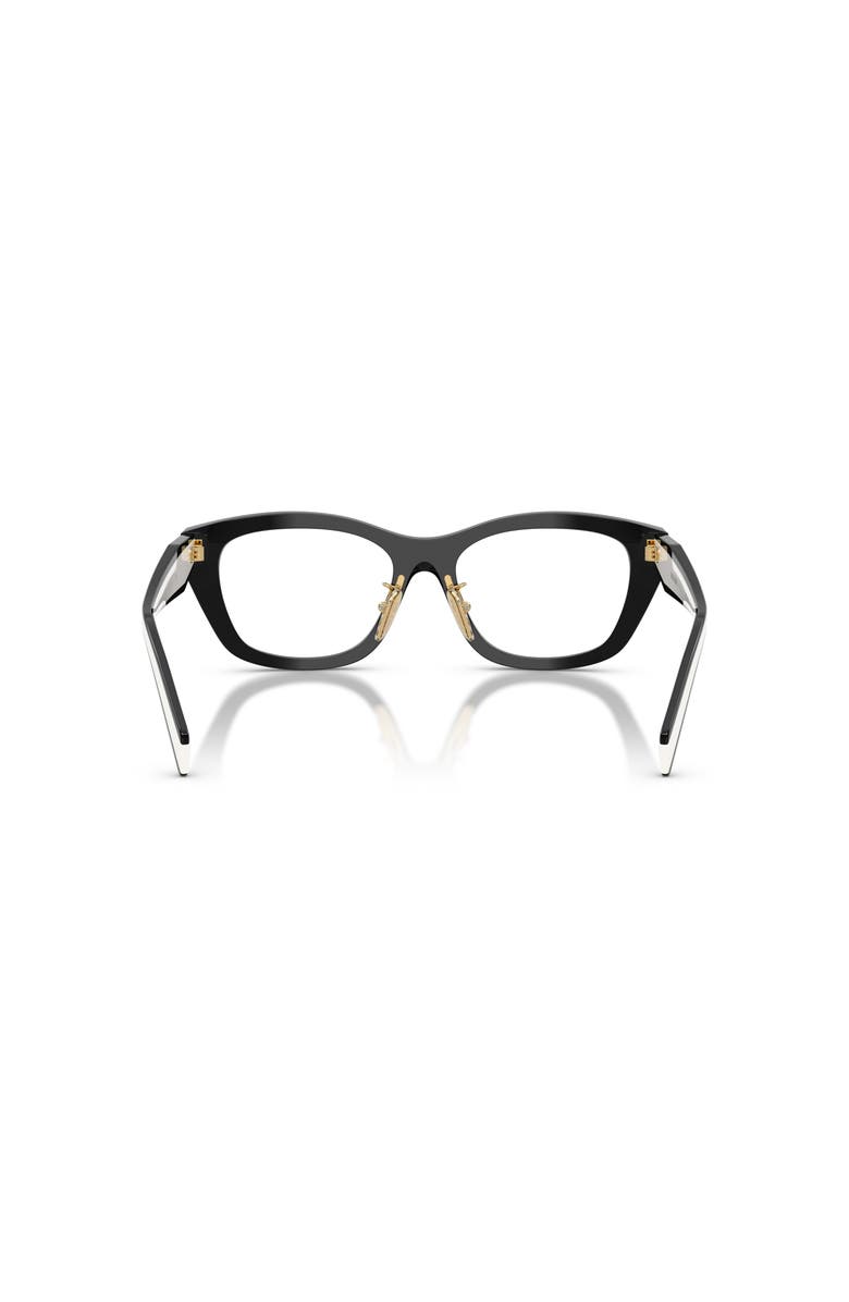 Prada 53mm Irregular optical glasses, Alternate, color, Black