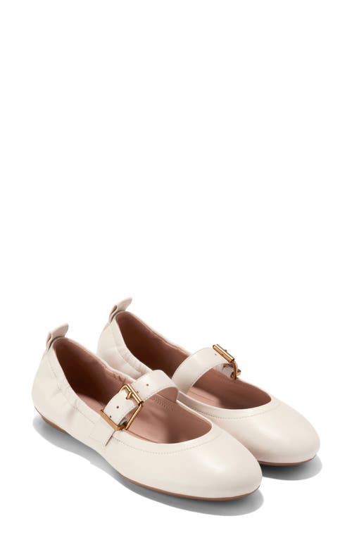 Cole Haan Graclyn Mary Jane Ballet Flat In Ivory Leather