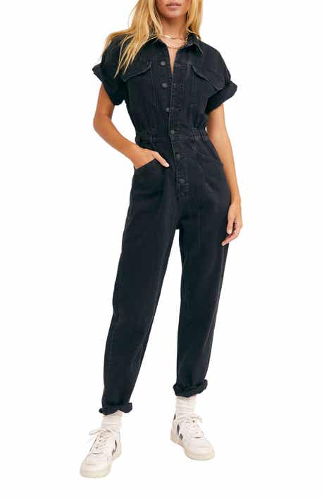 Free People We the Free Marci Denim Jumpsuit