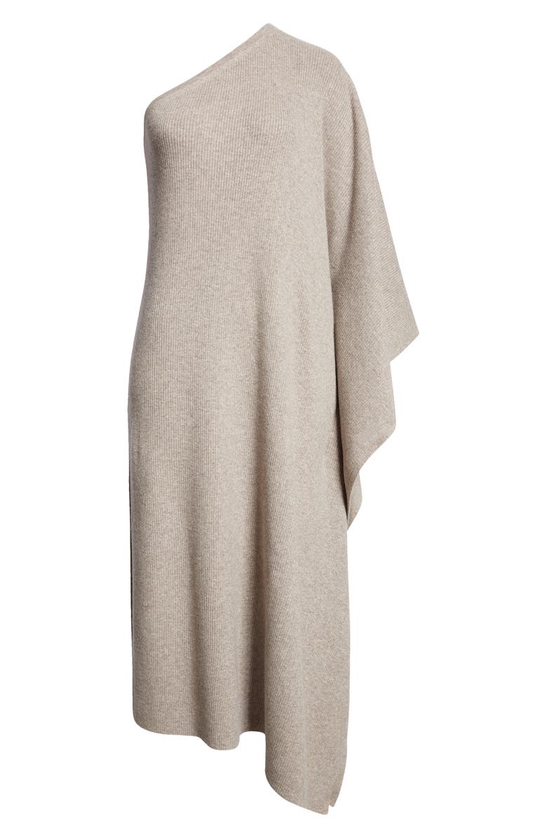 Michael Kors Collection One-Shoulder Cashmere Knit Caftan, Alternate, color,