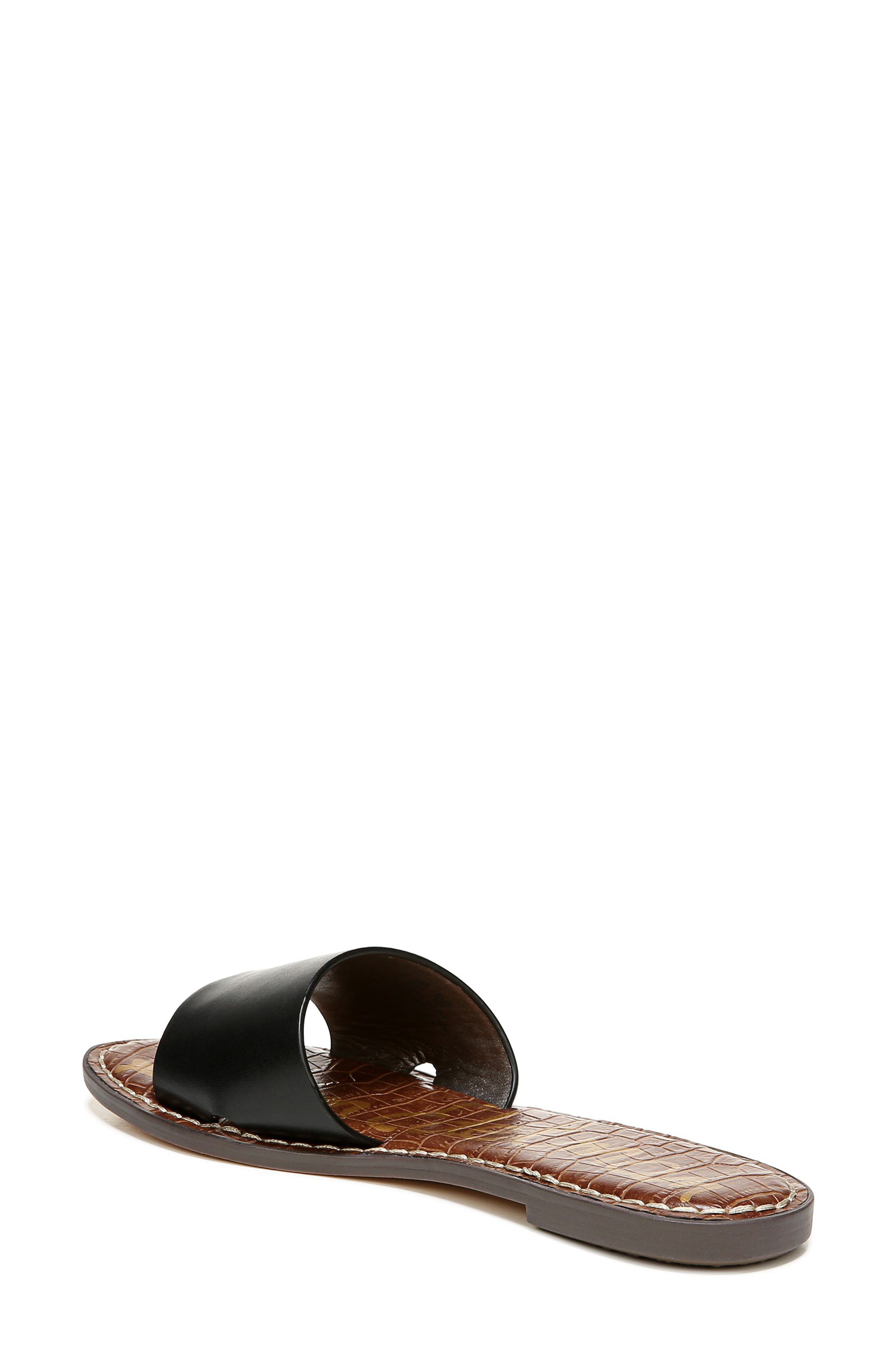 Genesis Slide Sandal, Alternate, color, BLACK LEATHER