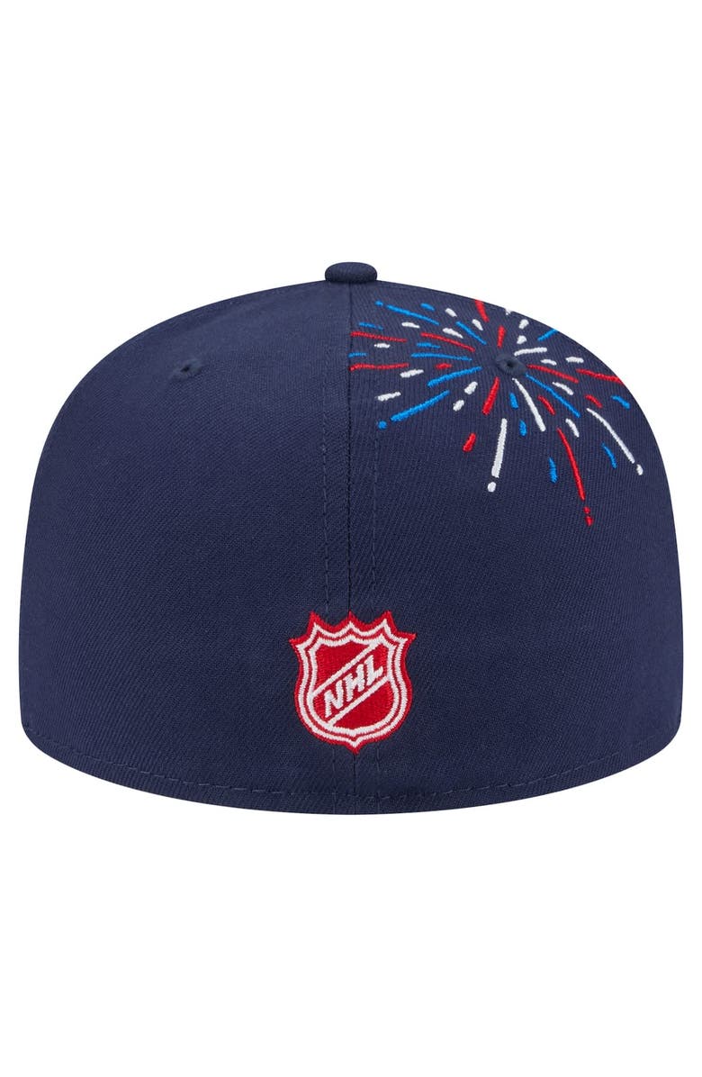 New Era Men's New Era  Navy Pittsburgh Penguins Americana Fireworks 59FIFTY Fitted Hat, Alternate, color, Navy