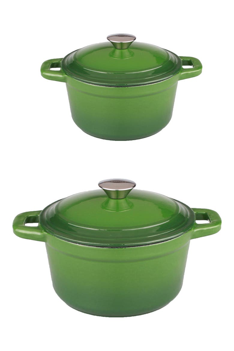 INTERNATIONAL Neo Cast Iron 4-Piece Set, Main, color, GREEN