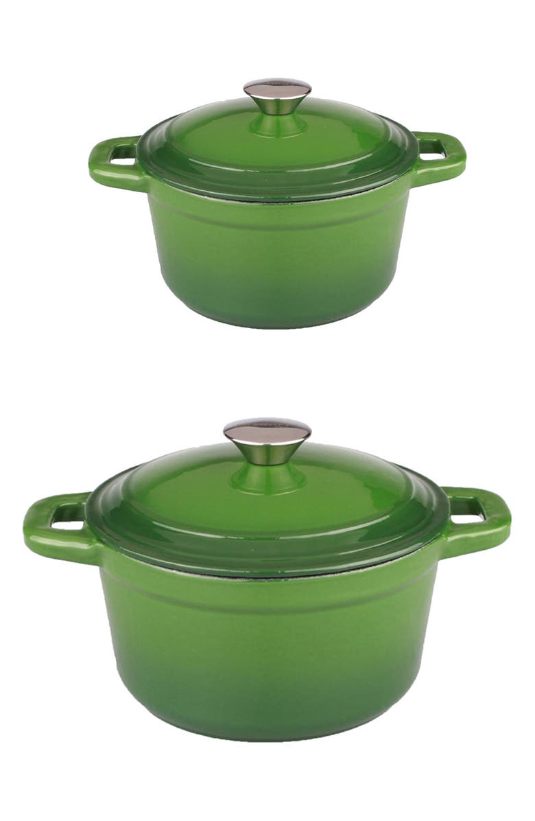 BergHOFF INTERNATIONAL Neo Cast Iron 4-Piece Set, Main, color, Green