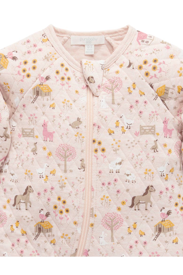 Quilted Coverall Onsie, Alternate, color, Farmhouse Print