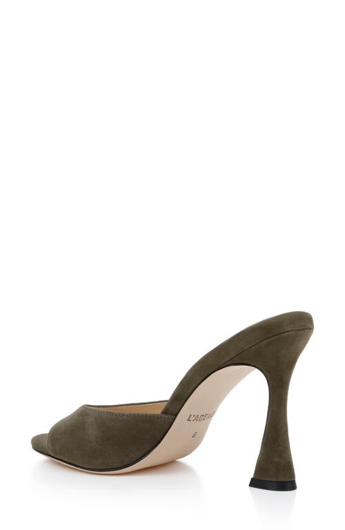 L Agence L'agence Avery Slide Sandal In Brown
