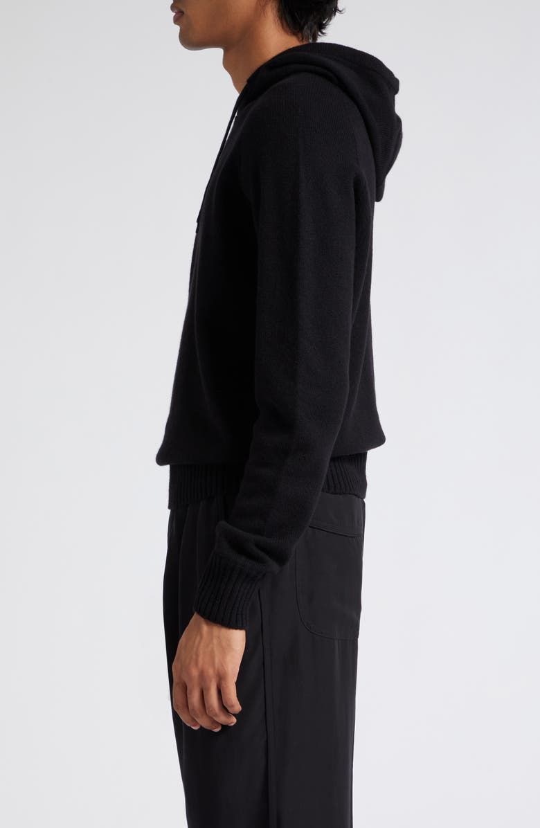 TOM FORD Cashmere Blend Hoodie Sweater, Alternate, color, Black