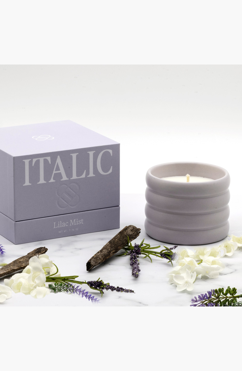 Italic Ceramic Candle & Wick Trimmer Set, Alternate, color, Lilac Mist