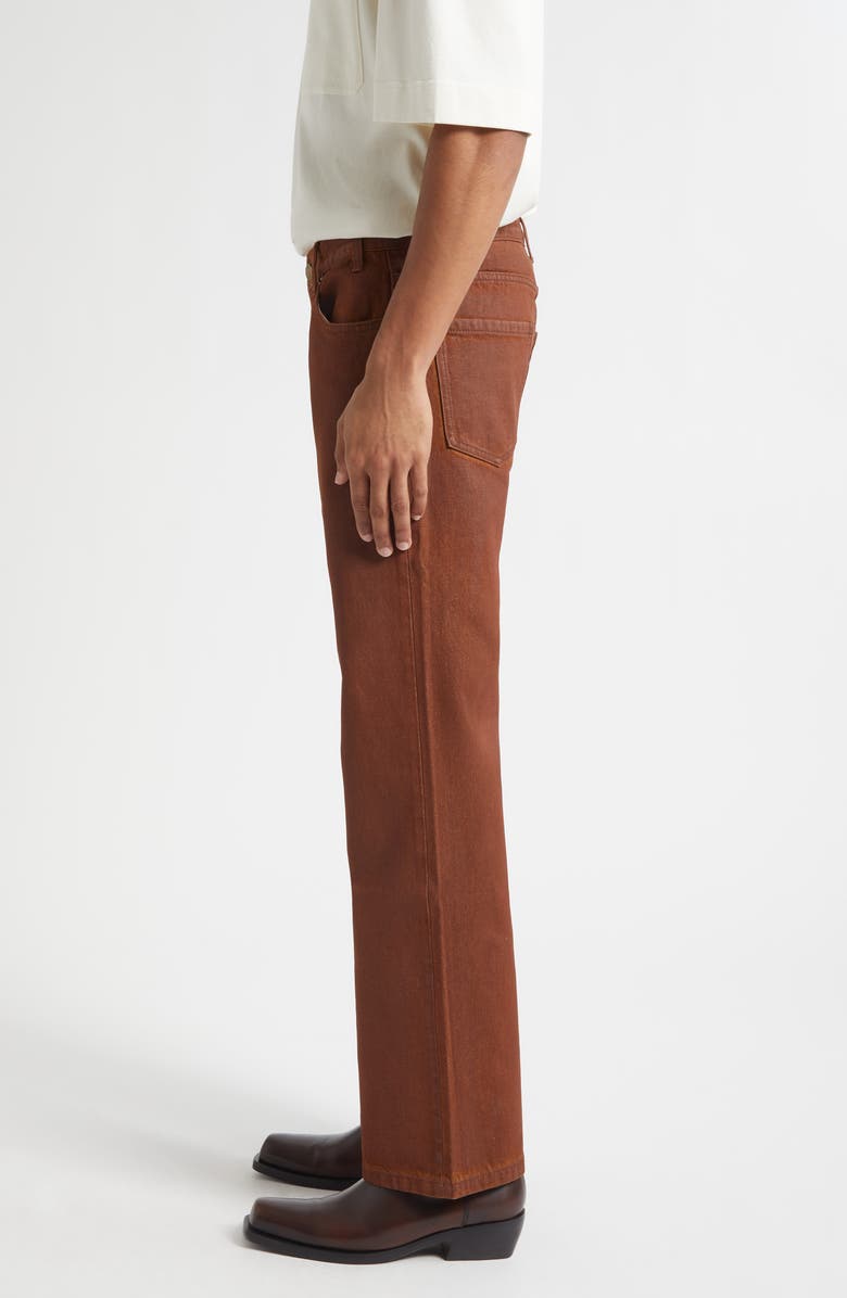 MIDNIGHT RODEO Texoma Waxed Denim Jeans, Alternate, color, Coated Brown