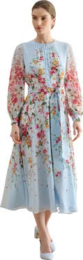 HOBBS LONDON Liberty Silk Midi Dress
