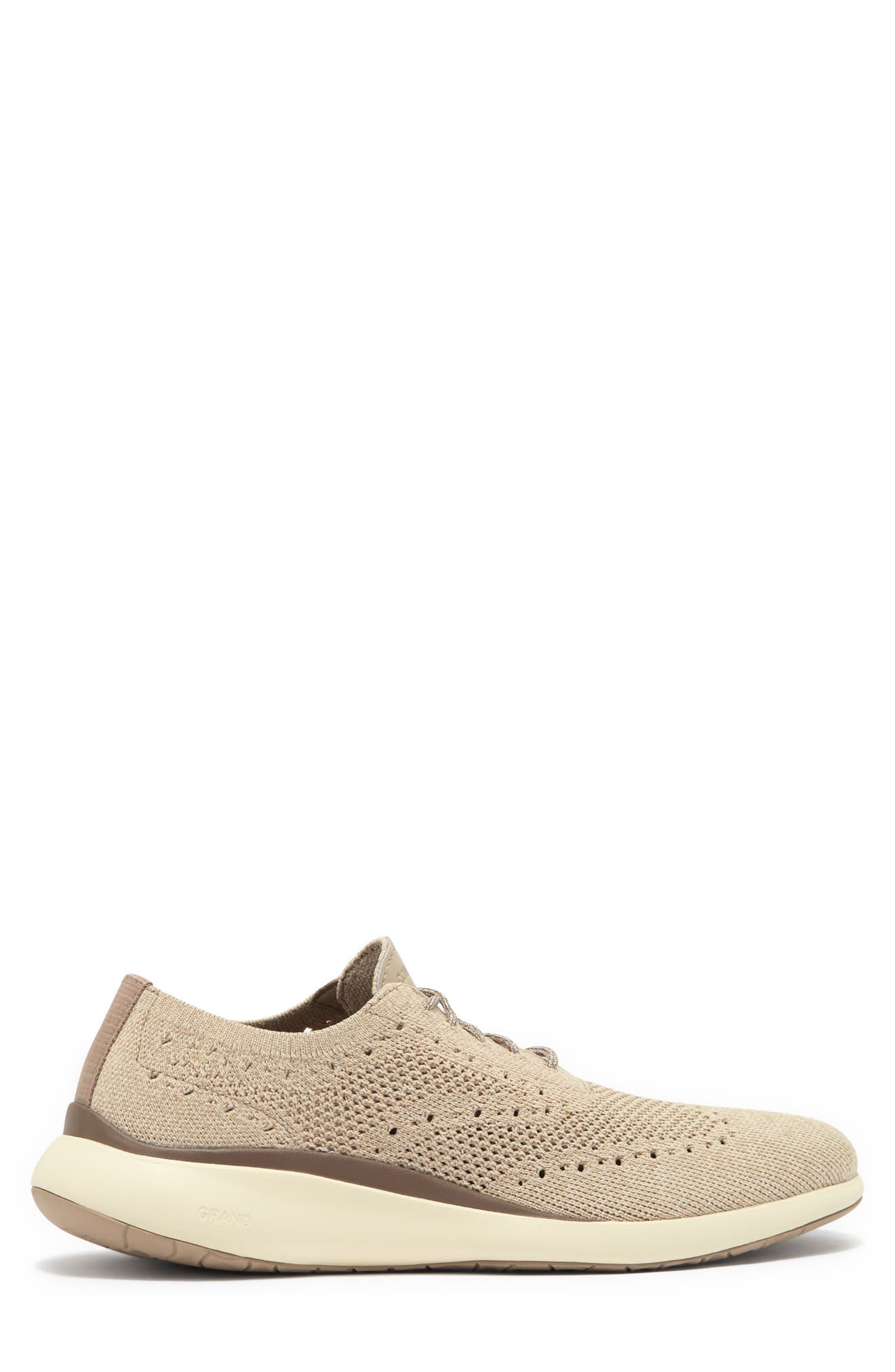 Grand Troy Knit Oxford Shoe, Alternate, color, CH MORTAR TWISTED KNIT/ IVORY