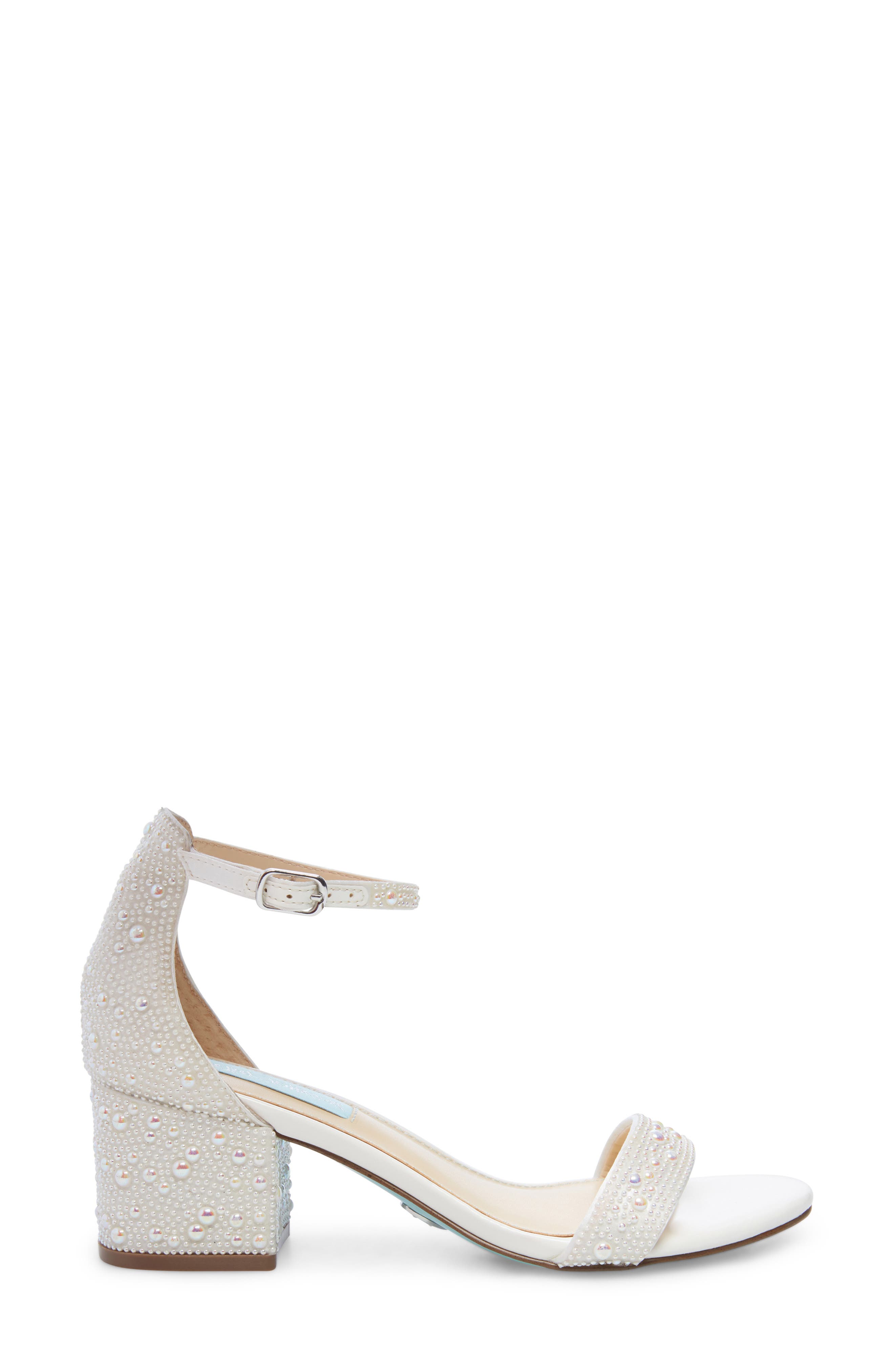 Mari Crystal Ankle Strap Sandal, Alternate, color, WHITE