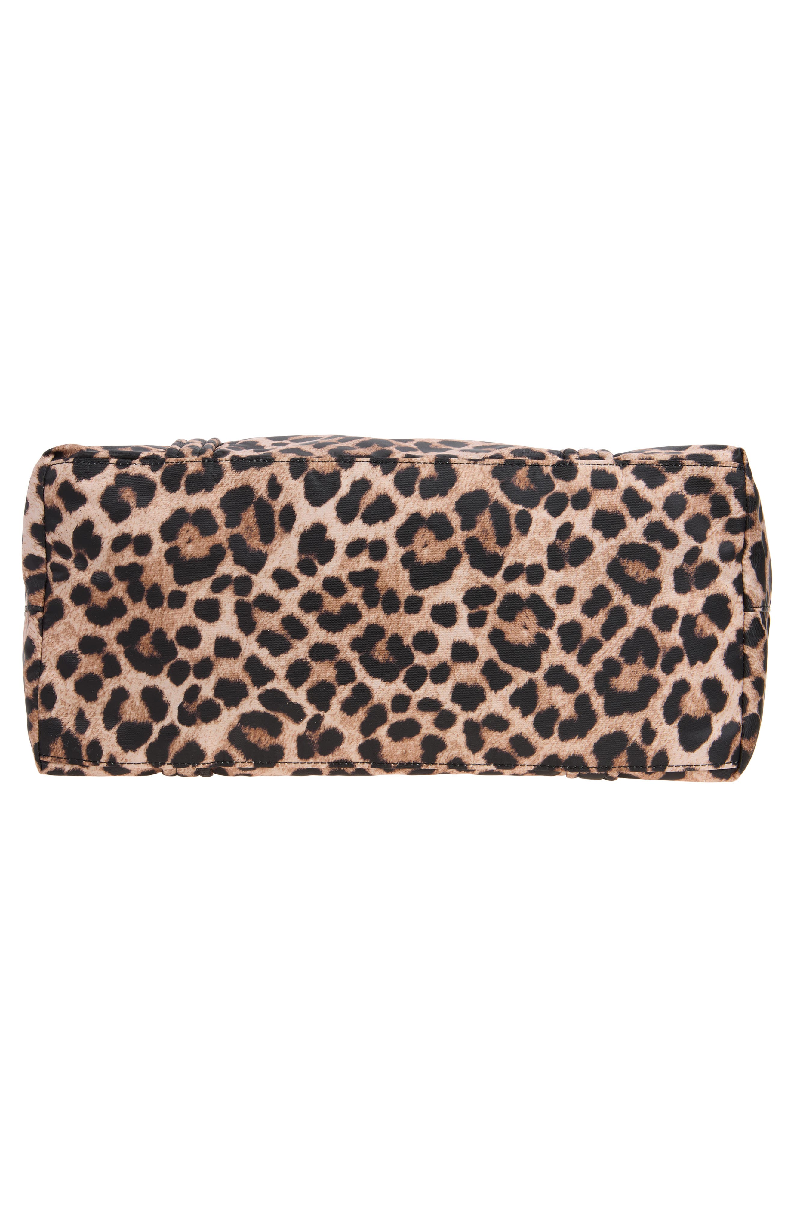 Mira Leopard Print Tote, Alternate, color, BRUSHED LEOPARD