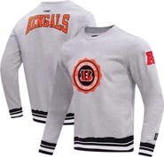 PRO STANDARD Men's Pro Standard Heather Gray Cincinnati Bengals Crest Emblem Pullover Sweatshirt