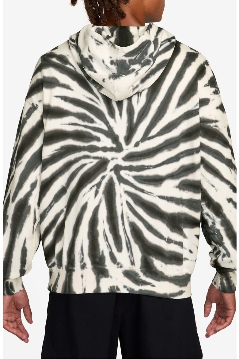 Brooklyn Oversize Festival Tie Dye Fleece Hoodie, Alternate, color, SAIL/ OFF NOIR/ BLACK