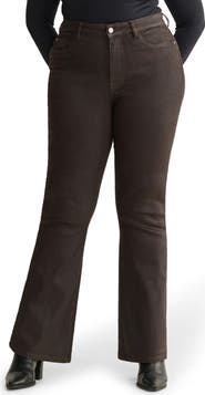 WARP+WEFT NAO Coated High Waist Bootcut Jeans