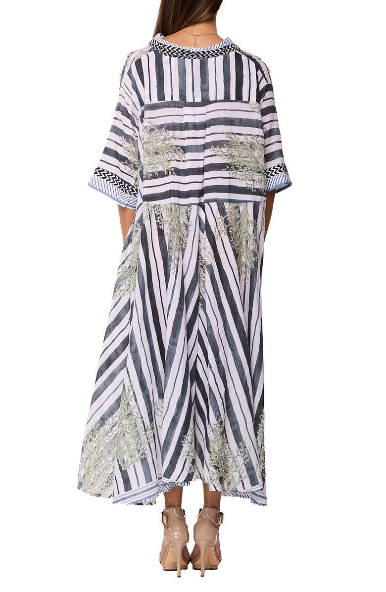 RANEES Shell High-Low Shirtdress, Alternate, color, White