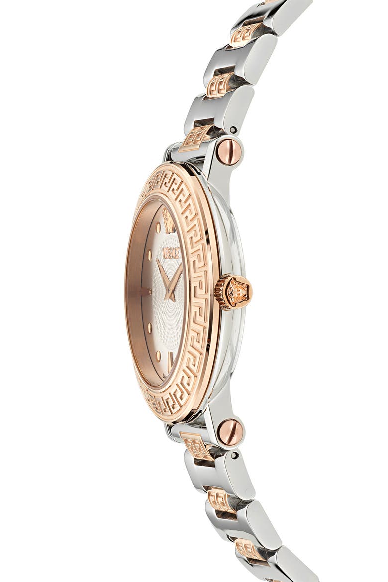 Greca Sphere Bracelet Watch, 35mm, Alternate, color, TWO TONE