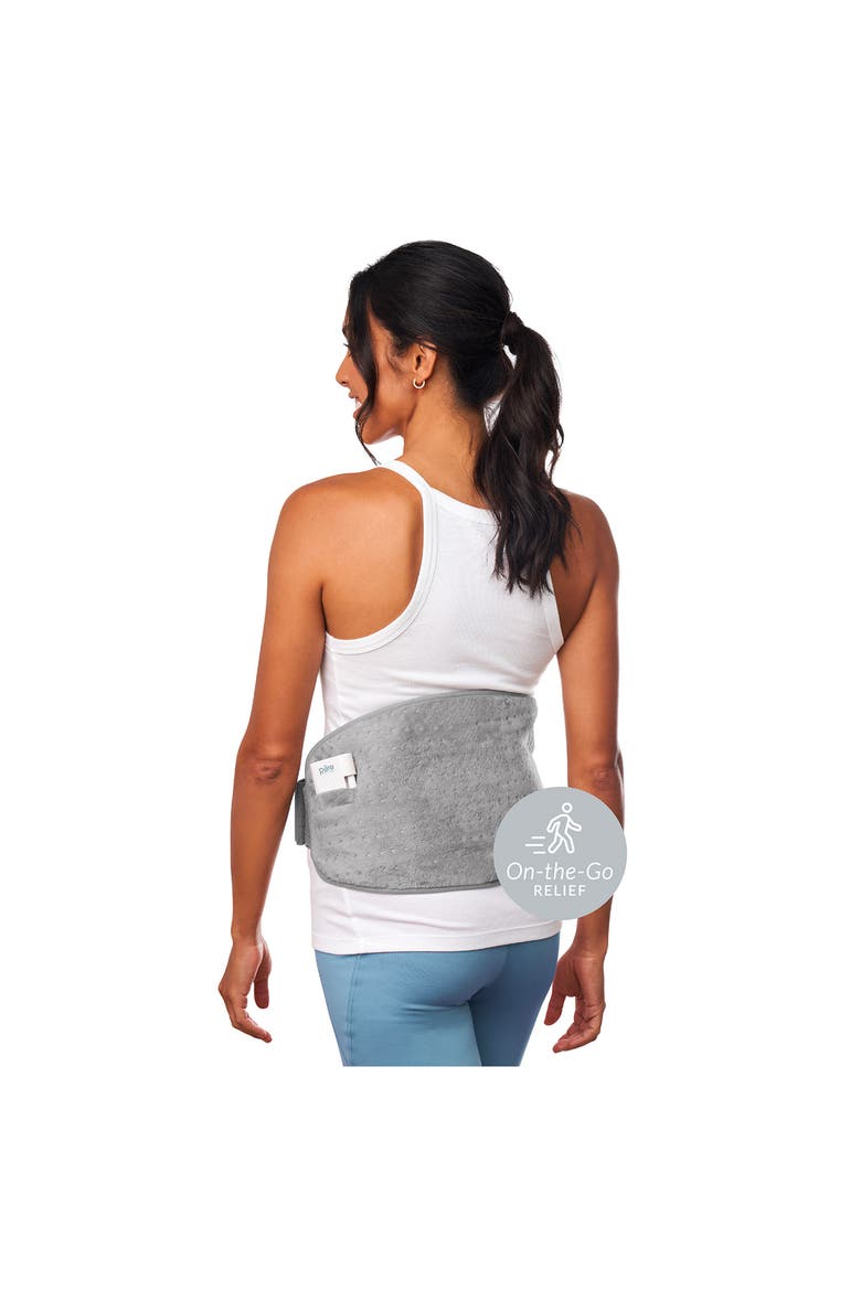 Lumbar & Abdominal Cordless Heating Wrap, Alternate, color, MIST GRAY