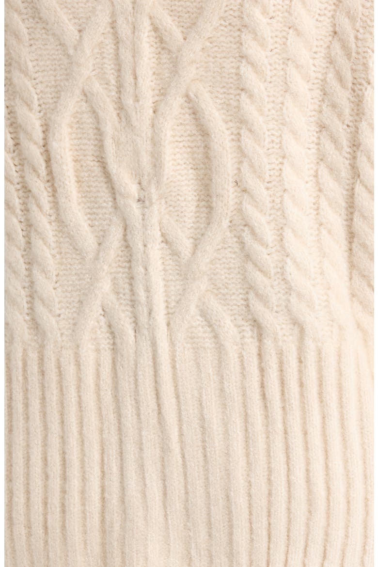 Mitchell Crop Zip Cardigan, Alternate, color, CREAM