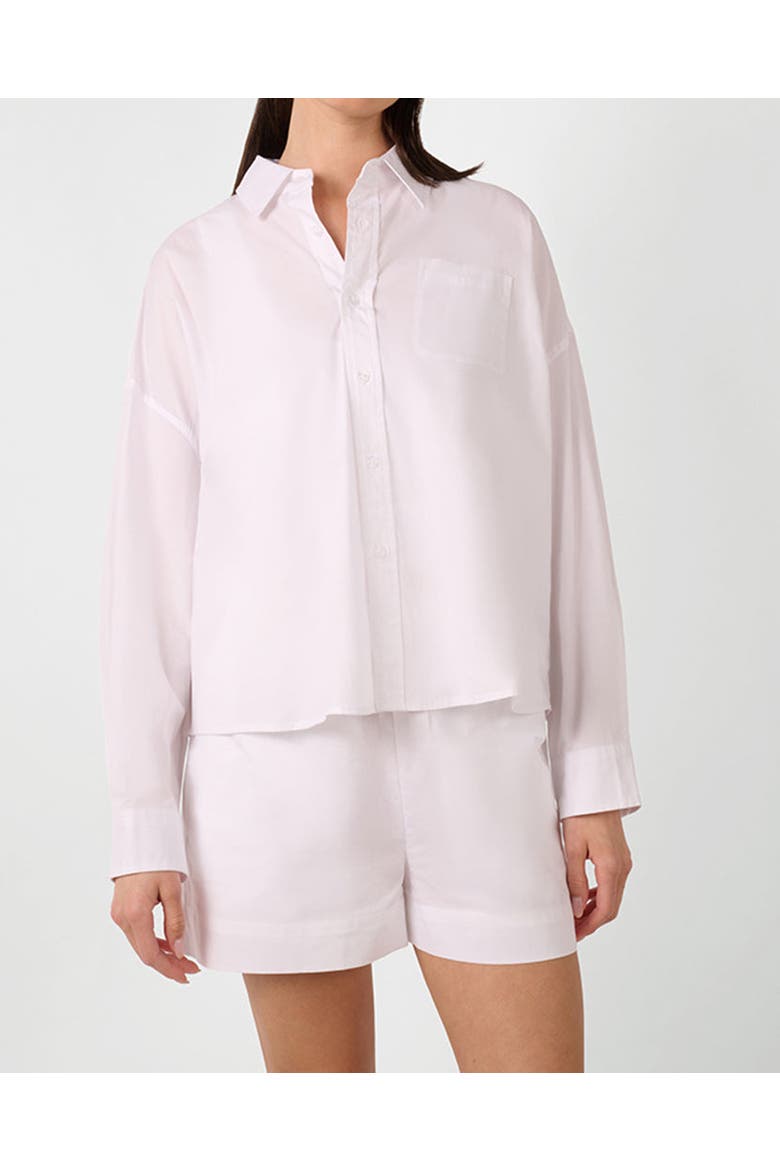 Button Front Shirt, Alternate, color, Bright White