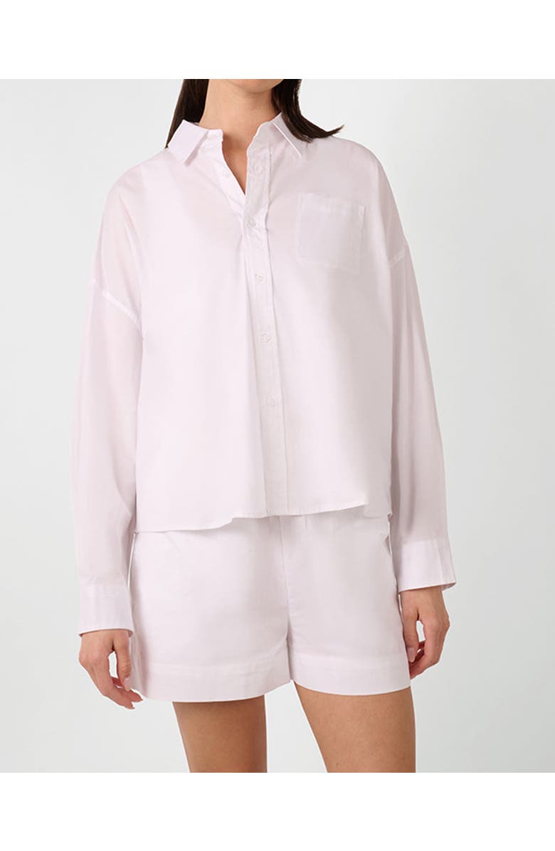 WeWoreWhat Button Front Shirt, Alternate, color, 