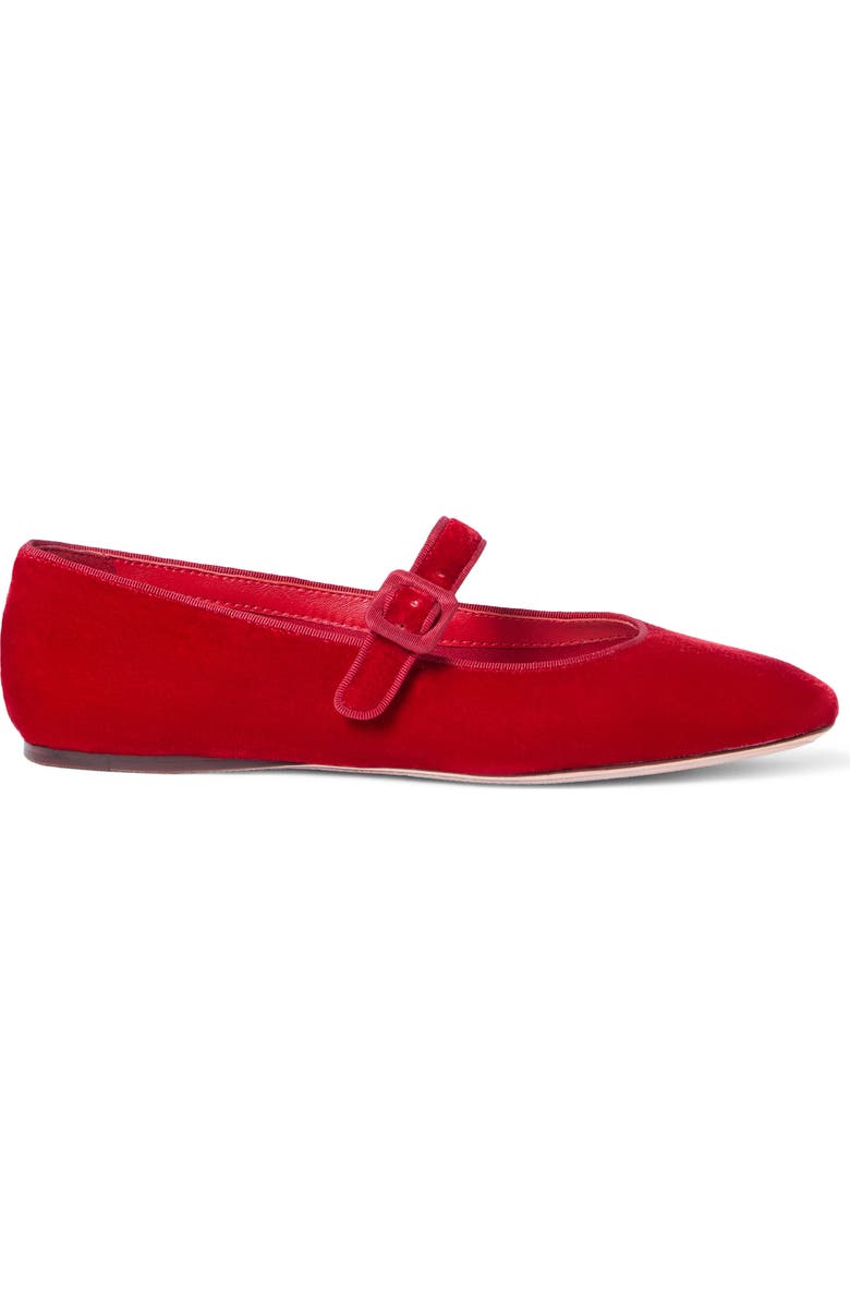 Loeffler Randall Ginger Mary Jane Flat, Alternate, color, Red