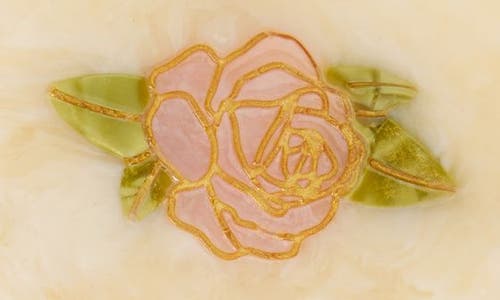 Solar Eclipse Vintage Rose Jaw Clip & Comb Set In White
