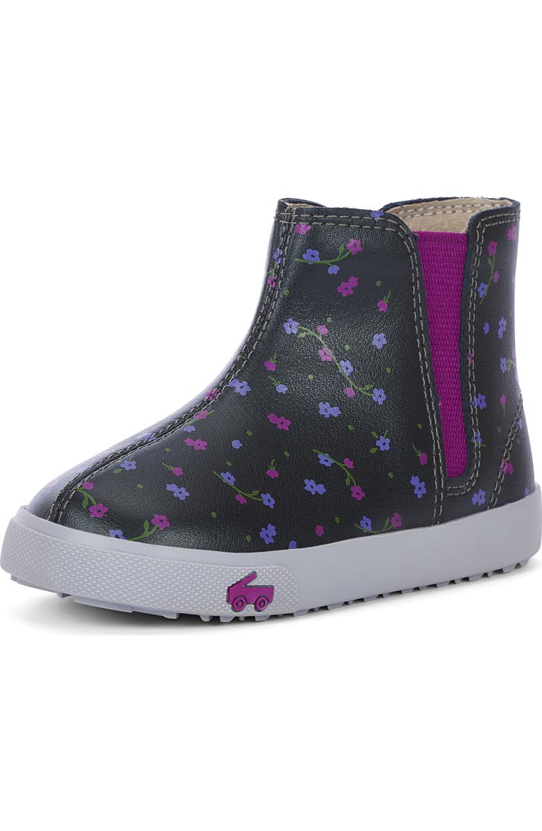 See Kai Run Kids' Keegan II High Top Sneaker, Main, color, Black Floral