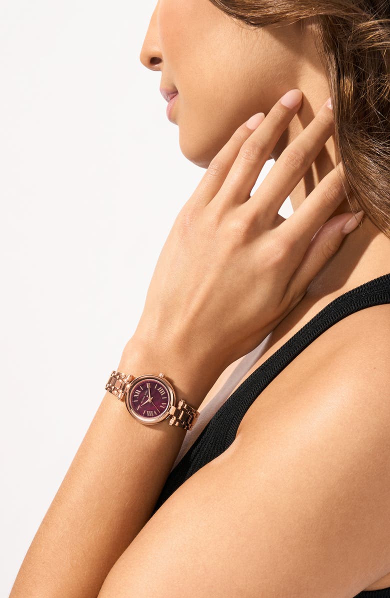 MICHAEL Michael Kors Laney Three-Hand Quartz Bracelet Watch, 30mm, Alternate, color, Rose Gold