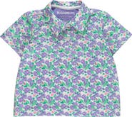 RuffleButts Boys Knit Short Sleeve Performance Polo